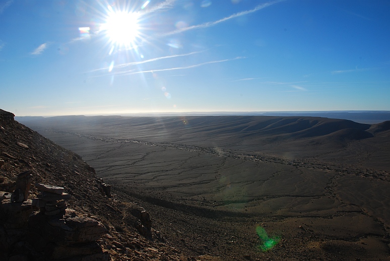 view from the top of Jebel Ouarkziz