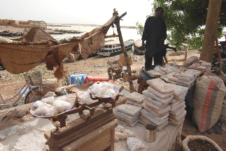 Salt sold in Mopti, Mali